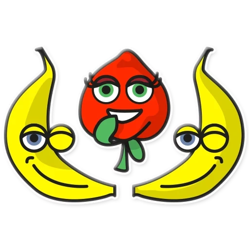 buah buahan dengan wajah