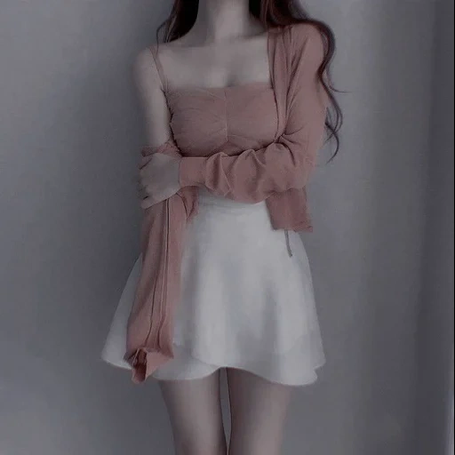 vestido de moda, vestido coreano 2021, mujer coreana, chica de ropa coreana, vestido de costura coreano