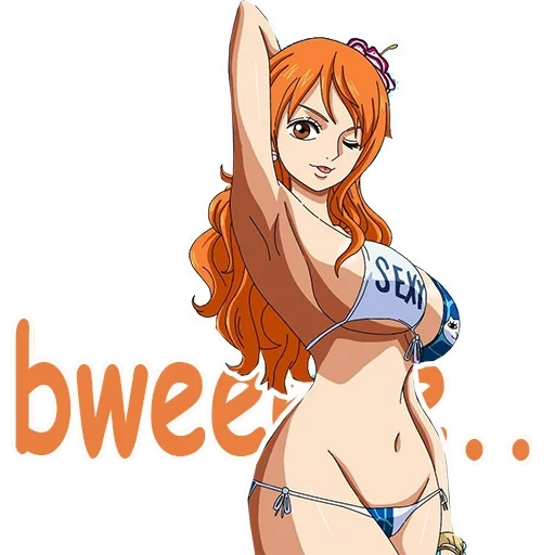 nami, nous, van pis nami, anime chaud