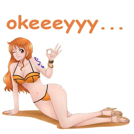 nami, nós, anime, figura de anime