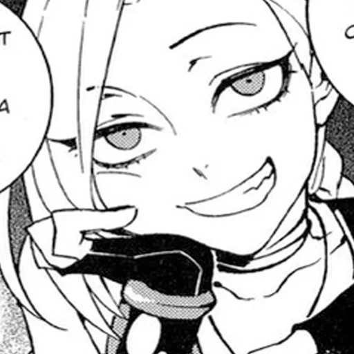 manga, anime, ahegao jinx, hirame karei, ahegao black white jinx