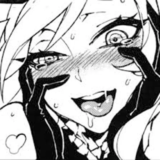 ahgao, ahh high face, ahegao face, manga ahgao, bande dessinée à visage élevé d'ahe