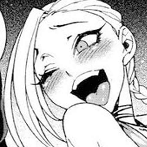 ahegao, feys ahegao, manga de anime, anime ahegao, dibujo de ahegao