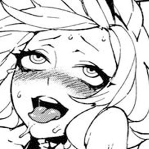 ahegao, ahegao feys, the faces of akhegao, manga ahegao, ahegao with a pencil