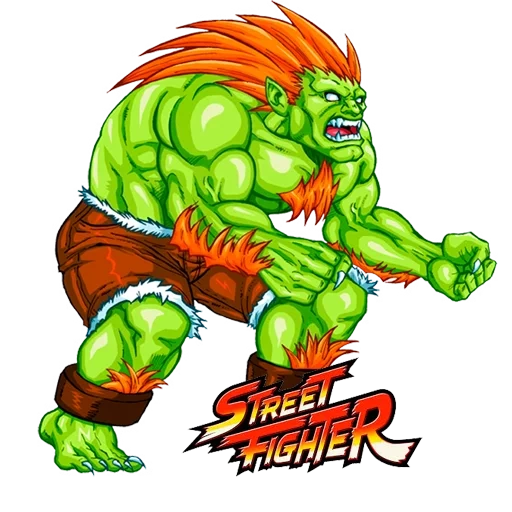 street fighter, blanca street feiter, street fighter blanka, character street feiter