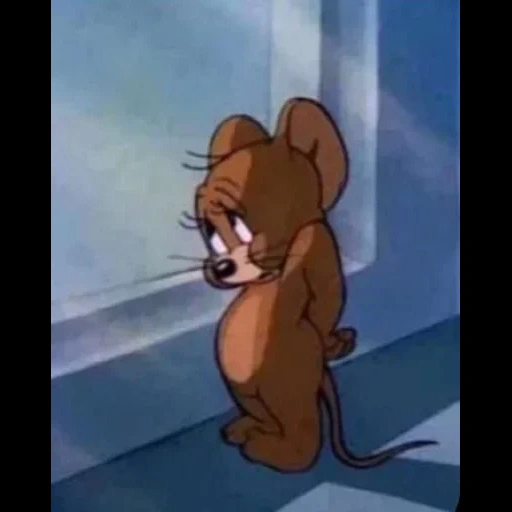 jerry, tom jerry, la foto de anna, triste jerry, triste ratón jerry