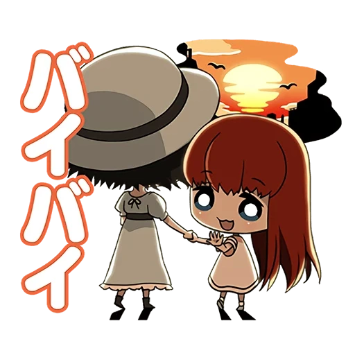 cancello stein, gate stein, steins gate 0, live live chibi, personaggi anime