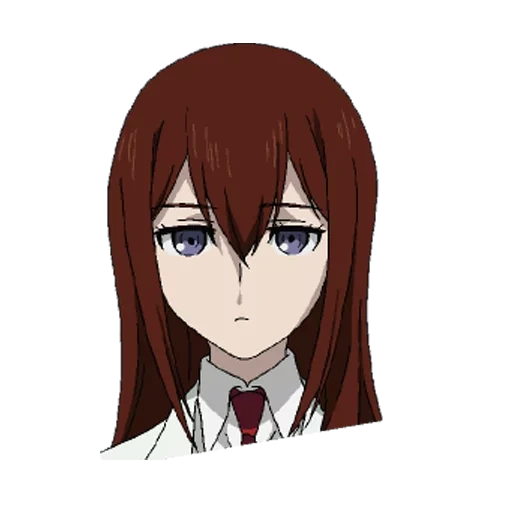 kurisu, makoto kurisu, karakter anime, gerbang stein, karakter kurisu dari stan