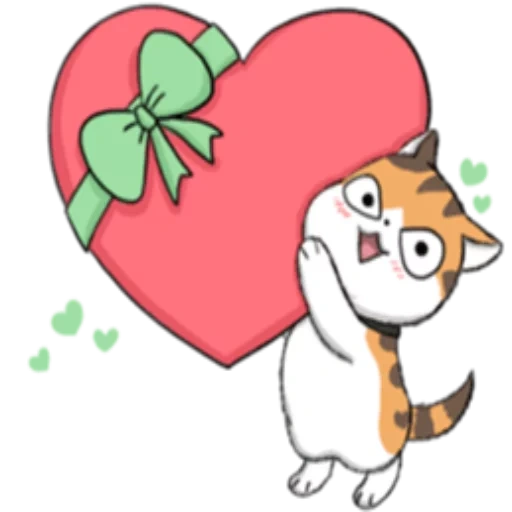 cat, kucing, hari valentine, jantung anjing laut itu mudah, selamat hari valentine kucing