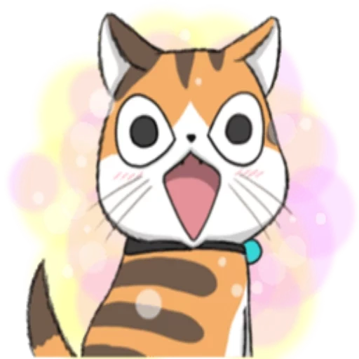 katze, der kater, katze, anime cat, eine süße katze anime katze