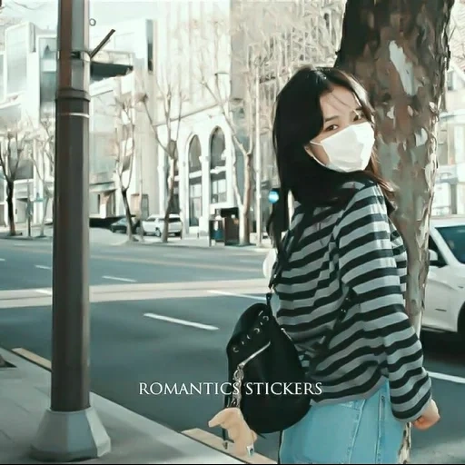 feminino, menina, linda garota, mulheres asiáticas, moda de rua coreana