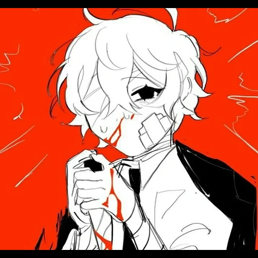 dazai, imagen, arte de anime, dibujos de anime, personajes de anime