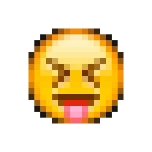 emoji, emoji, a smiling face, smiley face pixel, sad pixel smiling face