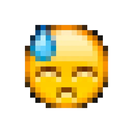 emoji, smiling face, pixel art, pixel art, emoji minecrafte