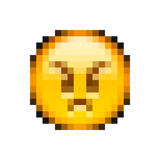 emoji, emoji, smiling face, smiley face pixel, coin without background pixels