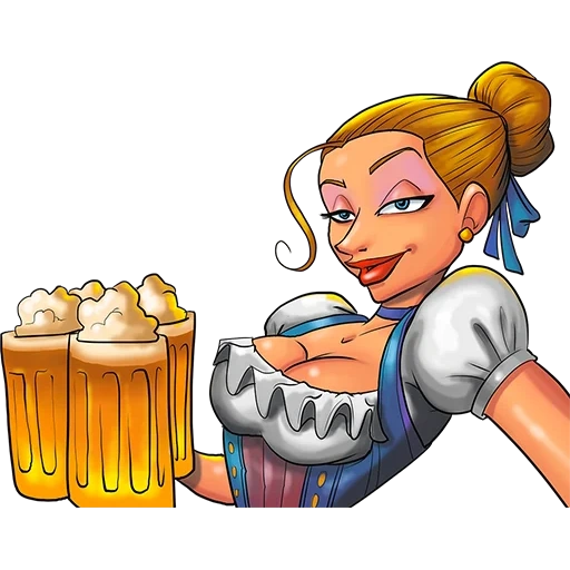octobre, bière de fille, vecteur de bière fille, oktoberfest girl beer, oktoberfest girl beer vector