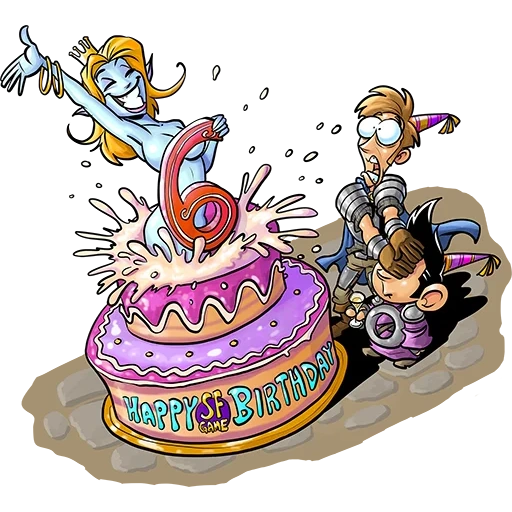 la torta, la torta, baby cake, compleanno, biglietto di compleanno in stile gioco