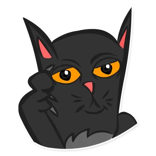 kurt, the black cat, grauflügelige kriegerkatze