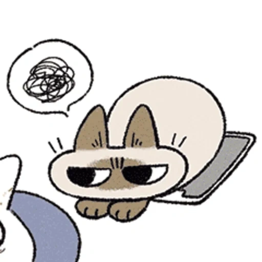 anime, cat cute, the drawings are cute, illustration of a cat, light drawings cute
