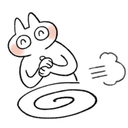 cat, k.o, cat, illustration, bunny dumping
