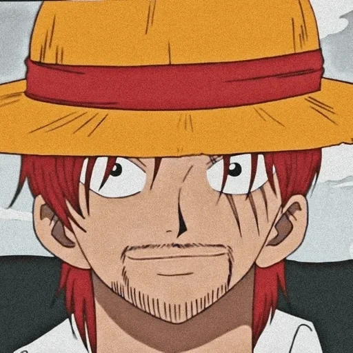 van pease 6, shanks van pease, cartoon character, uncle shanks luffy