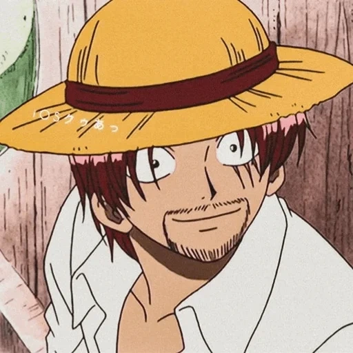 one piece luffy, joy boy van pis, anime fan heping shanks, shanks straw hat, shanks gives luffy his hat