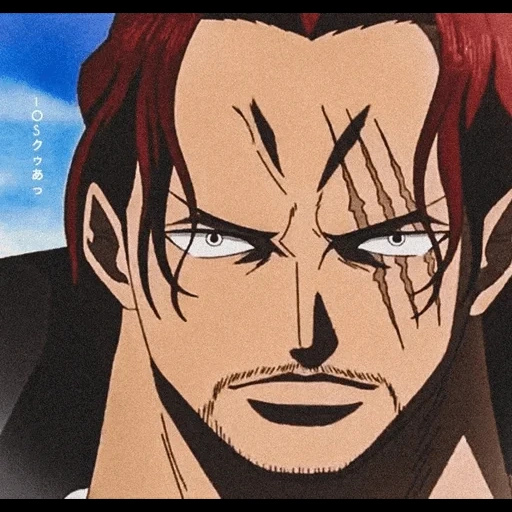 shanks, van pis shanks, anime one piece, one piece shanks, gildats clive shanks