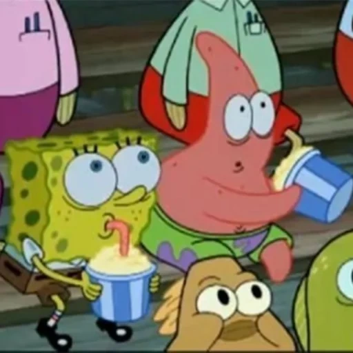 bob sponge, patrick starr, spongebob meme, spongebob's antics, spongebob square pants