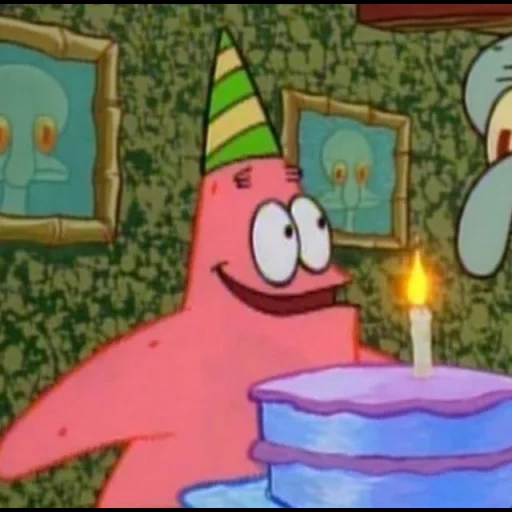 patricio estrella, sponge bob meme, esponja bob patrick, cumpleaños de bob de esponja, bob esponja pantalones cuadrados
