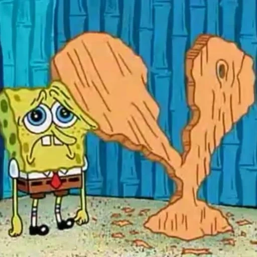 spongebob sad, sad spongebob, sad spongebob, spongebob's sad moment, spongebob square pants season 2