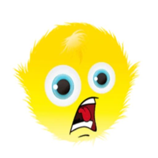 emoji, smiling lion, expression hair, look surprised, a hairy smiling face
