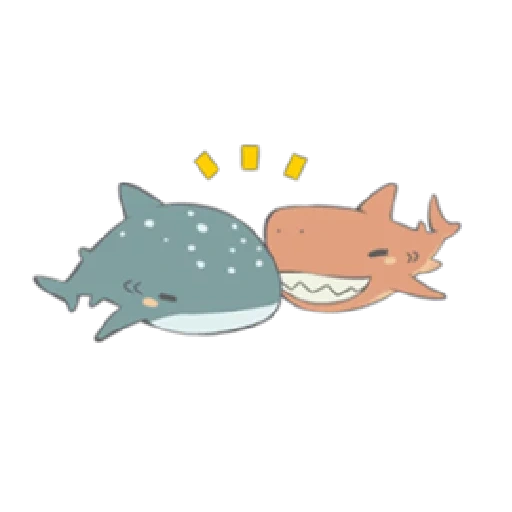 lovely whales, cute sharks, fish drawing, shark stickers are cute, whale shark art cute