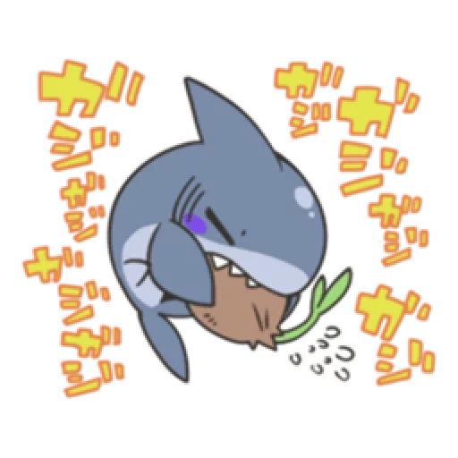 hiu chibi, hiu lucu, seni hiu lucu, shark art lucu, hiu adalah gambar yang manis