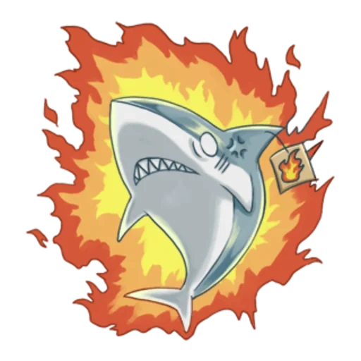 shark, shark emblem, shark drawing, animated