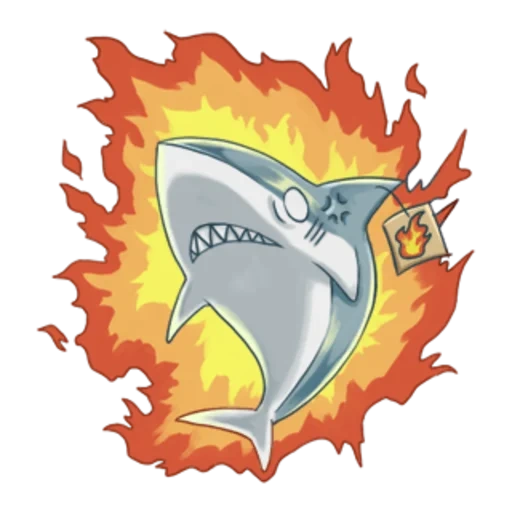 requins, logo de requin, requin, animation