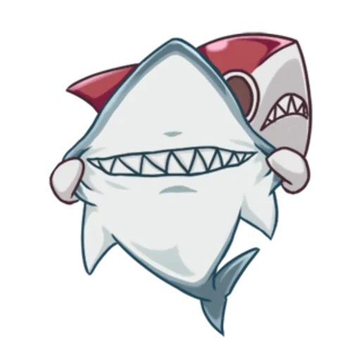 squalo, shark chan, bambini di squalo, adesivo di squalo, squalo cartoon