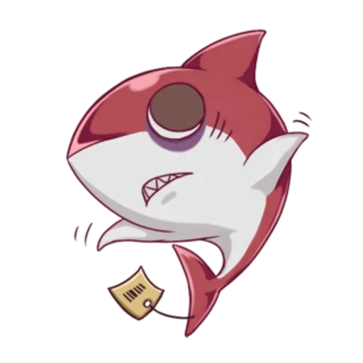 anime, yo kai, shark chan, yo-kai watch, shark art lucu