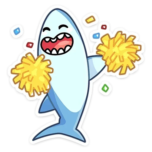 tiburón, tiburón de arena, tiburón de dibujos animados, sharki tiburón vkontakte