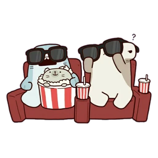 a lovely pattern, cubs are cute, watch a movie, miniso the bare bears postcards