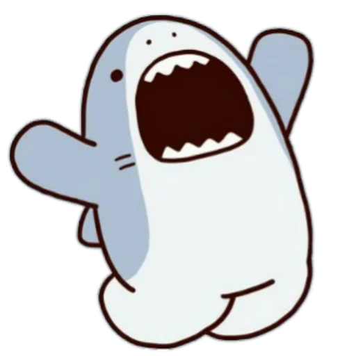 mr shark, kawaii haie, zum skizzieren süß, hai ist eine süße zeichnung, shark shark sryzovka