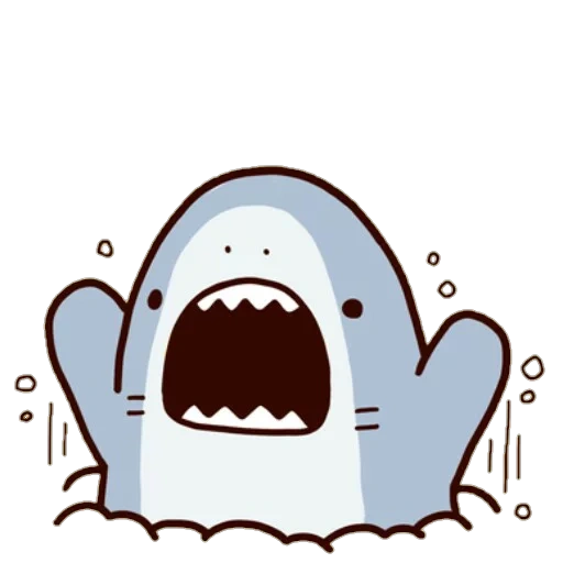 sr shark, desenho de tubarão, kawaii sharks, tubarão é um desenho doce, shark shark sryzovka