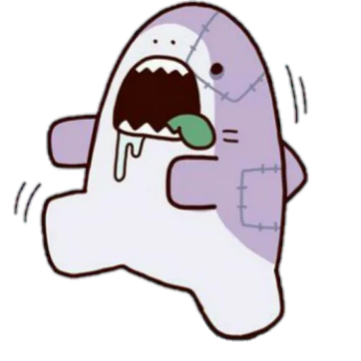 sr shark, sross sross, kawaii sharks, para esboçar fofo, shark shark sryzovka