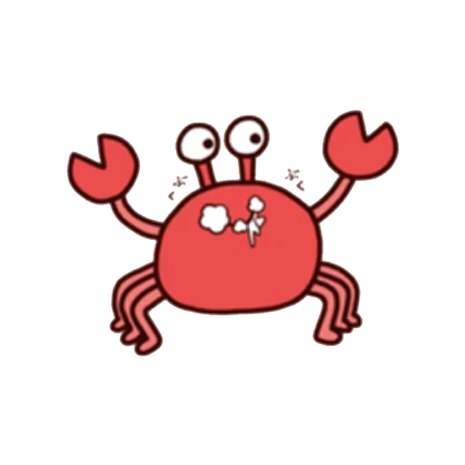 краб, crab, краб красный, мультяшный краб, крабы мультяшные