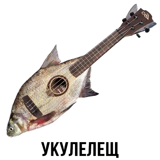 fish guitar, slag block, cinder block, cinder block his friend, cinder block