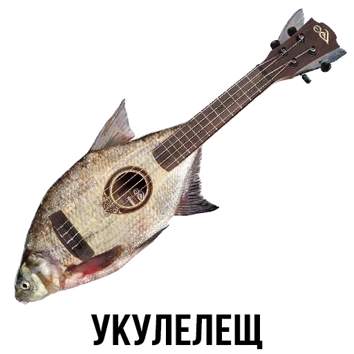 gitarrenfisch, schlackenblock, schlacke blockierende freunde, potskumbriaschlackblock, mandolina musikinstrument