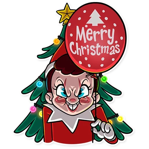 peri, elf christmas, karakter kartun tahun baru