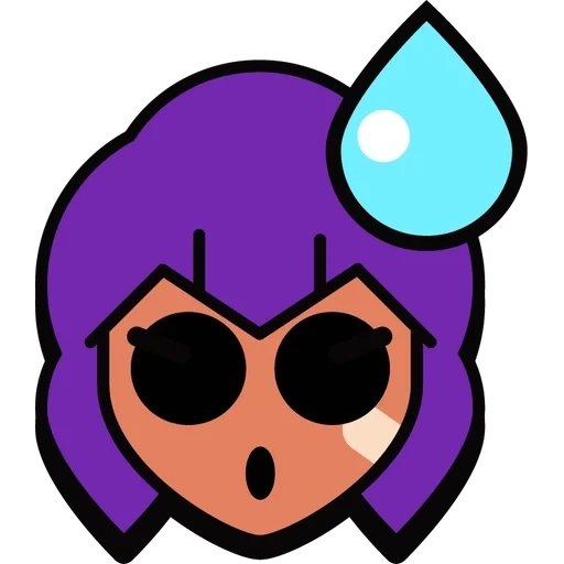 brawl stars, brawl stars pins, shelley douglas, crachá shelley braval stace