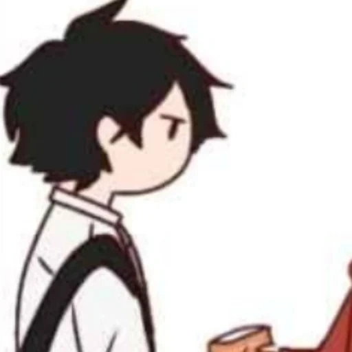 animação, quadrinhos de anime, akutagawa chibi, papel de animação, akutagawa ryunosuke