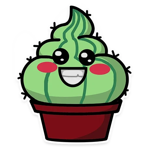 kaktus, kakteen, böser kaktus, kawaii cactus squash