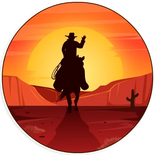 adam, vecteur de cow-boy, cowboy sunset, cowboy du cheval, silhouette du coucher du cow-boy